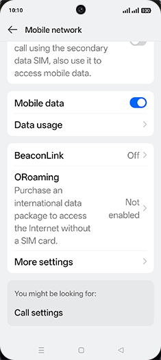 Step 4: Tap on Data usage.