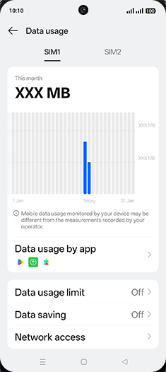 Step 5: Tap on Data saving.