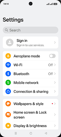 Step 3: Tap on Mobile network.