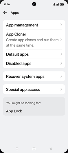 Step 4: Tap on Default apps.