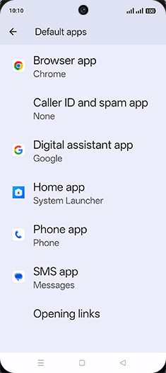 Step 5: Tap on Browser app.