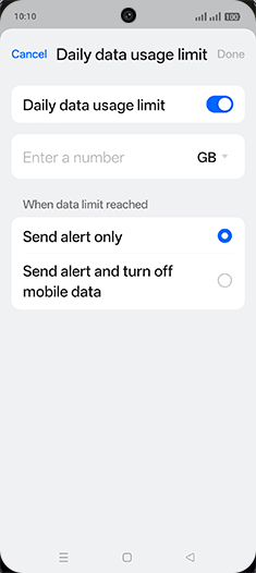 Step 12: Tap on Enter a number.