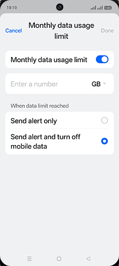 Step 18: Tap on Enter a number.