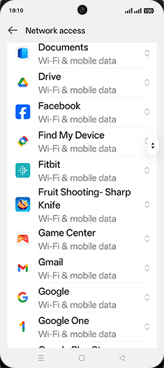 Step 6: Tap on desired App.