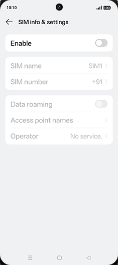 Step 5: Tap on Enable to turn ON.