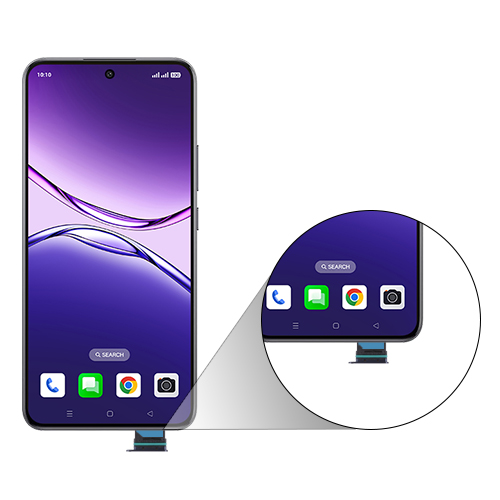 Step 4: Carefully insert the SIM card tray into the Device.