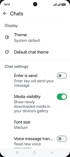 Step 6: Tap on Enter is send to turn ON.