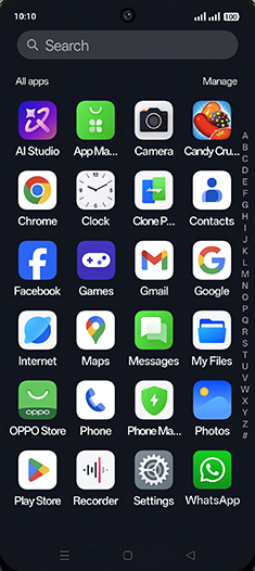 Step 2: Tap on WhatsApp icon.