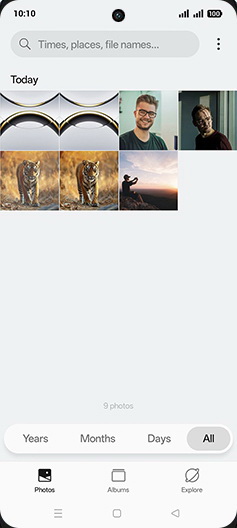 Step 3: Tap on Albums tab.