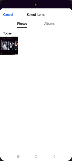 Step 7: Tap on Albums tab.
