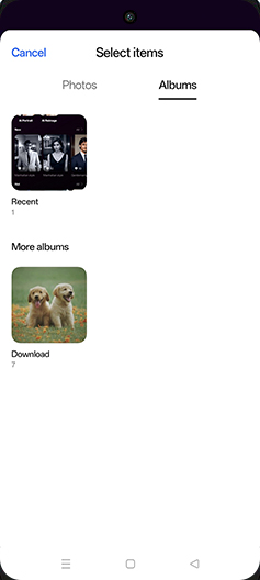 Step 8: Tap on Image folder.
