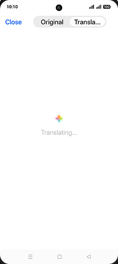 Step 9: Translating document.