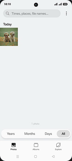 Step 3: Tap on Albums tab.
