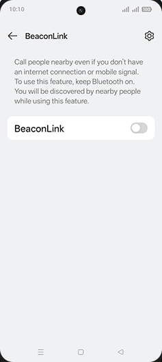 Step 5: Tap on BeaconLink to turn ON.