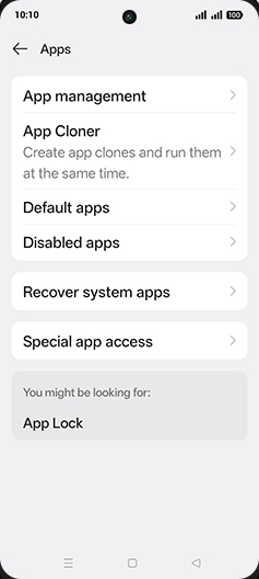 Step 4: Tap on Default apps.