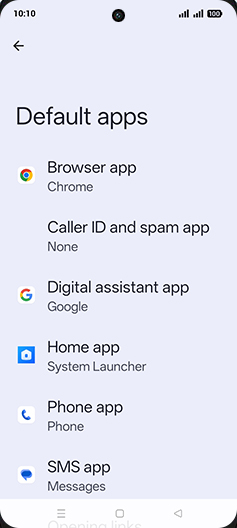 Step 5: Tap on Browser app.