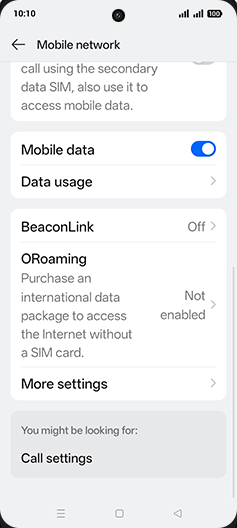 Step 6: Tap on Data usage.