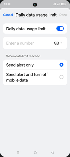 Step 12: Tap on Enter a number.