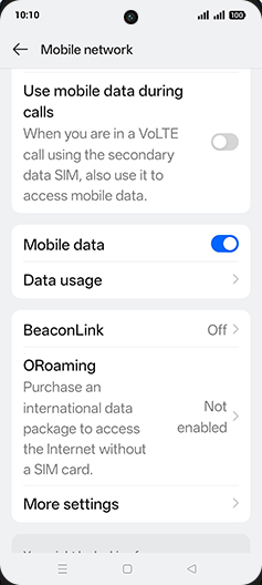Step 4: Tap on Data usage.