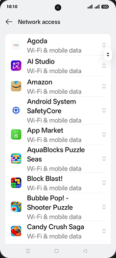 Step 6: Tap on desired App.