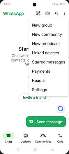 Step 4: Tap on Settings.