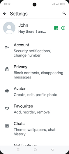 Step 5: Tap on Chats.
