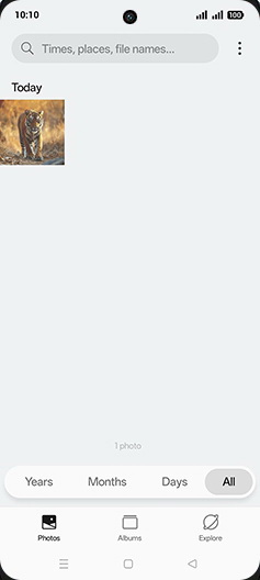 Step 3: Tap on Albums tab.