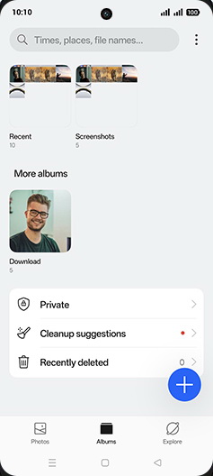 Step 4: Tap on Image folder.