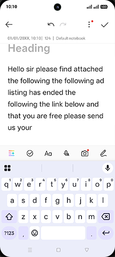 Step 4: Write a Note.
