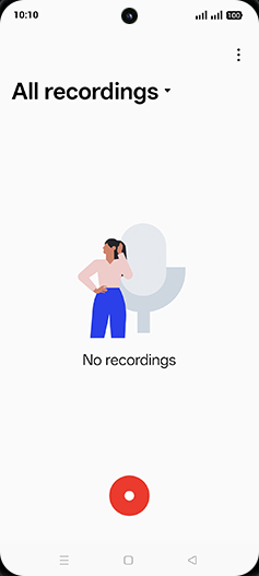 Step 3: Tap on Record icon.