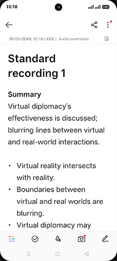 Step 13: Check Recording summary.