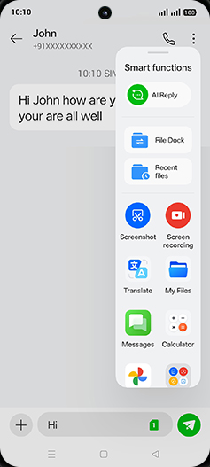 Step 5: Tap on AI Reply.