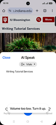 Step 6: AI speaking all the article.