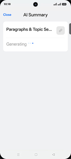 Step 6: Generating summary.