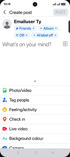 Step 4: Swipe left sidebar for AI option.