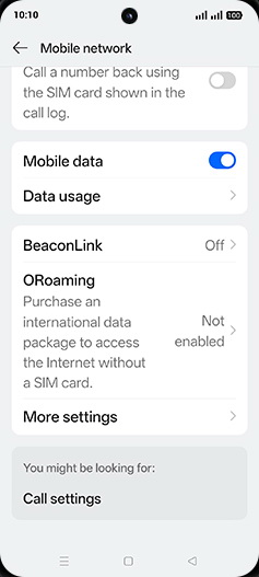 Step 4: Tap on Data usage.