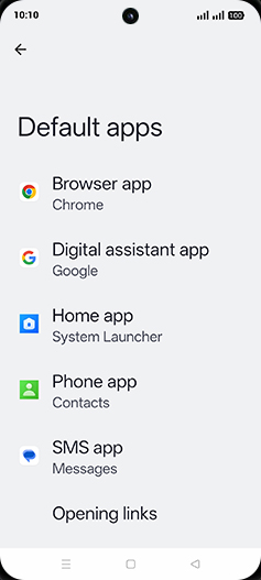 Step 5: Tap on Browser app.