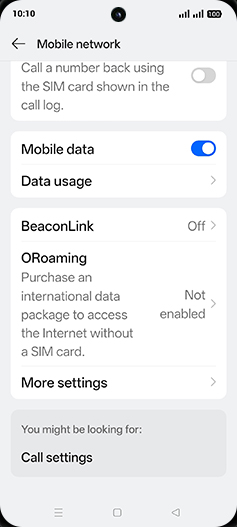 Step 6: Tap on Data usage.