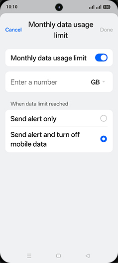 Step 18: Tap on Enter a number.