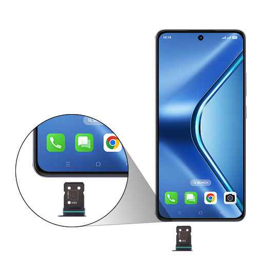 Step 2: Pull out the SIM card tray gently from the Device.