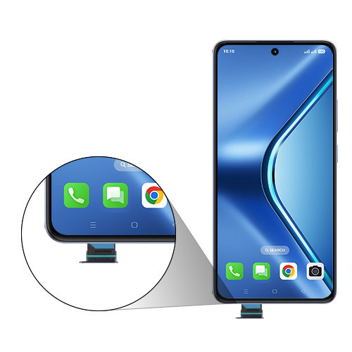 Step 4: Carefully insert the SIM card tray into the Device.