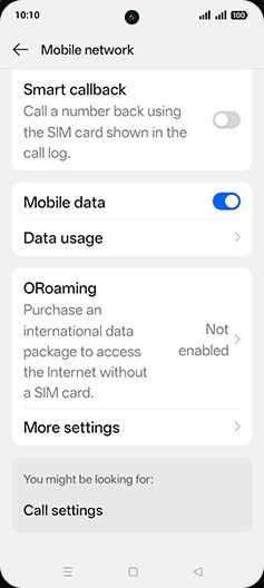 Step 4: Tap on Data usage.