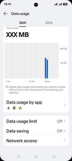 Step 5: Tap on Data saving.