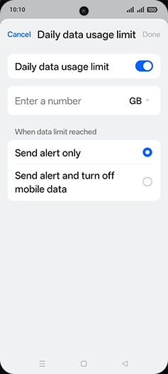 Step 12: Tap on Enter a number.