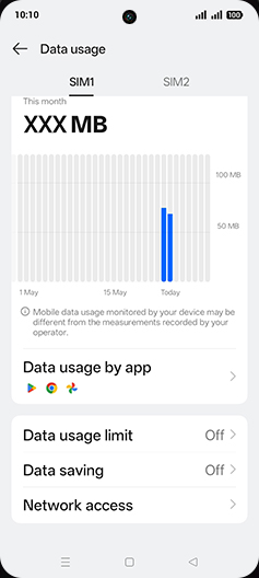 Step 7: Tap on Data usage limit.