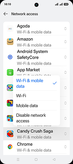 Step 7: Tap on desired option.