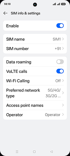 Step 8: Tap on Data roaming to turn ON.