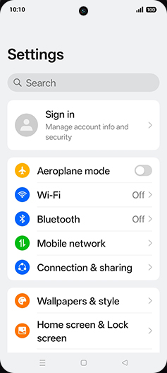 Step 3: Tap on Mobile network.