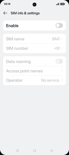 Step 5: Tap on Enable to turn ON.
