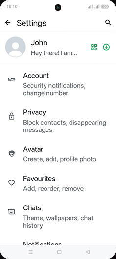 Step 5: Tap on Chats.